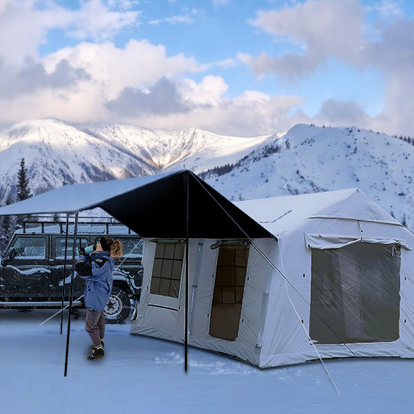 canvas family tent Portable AirFrame Vickywood Laden Münster Alu Rex🇩🇪 narx 💰 Farbe:metallic copper style setup