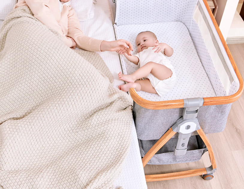 🛏️ Embrace Nighttime Serenity with the Bedside Bassinet for Newborns ...