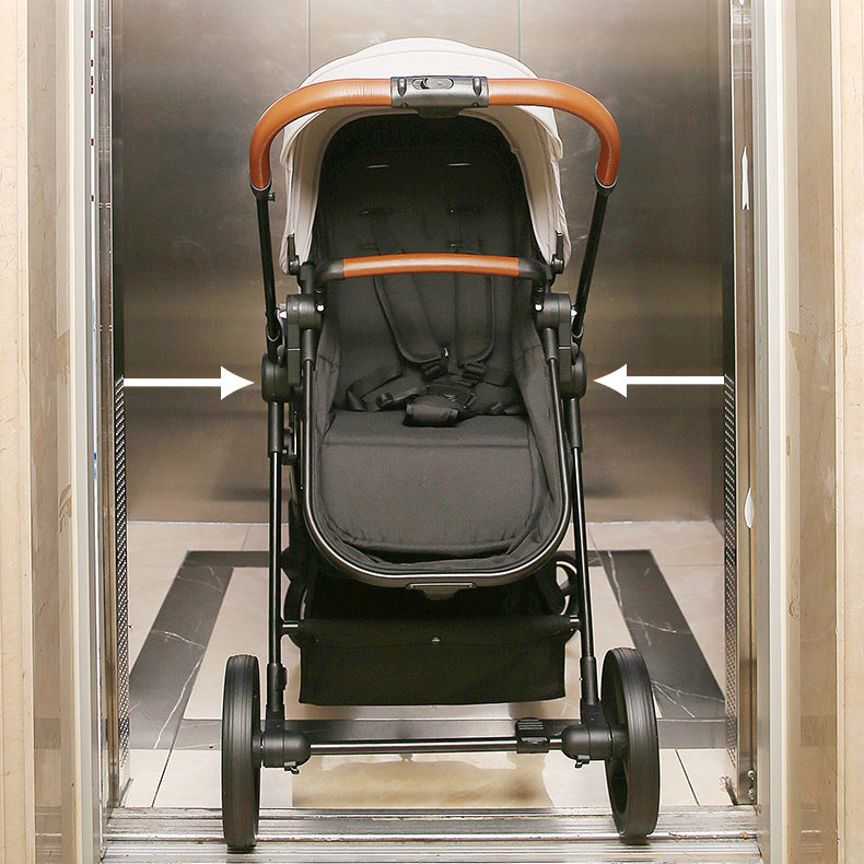 double stroller with leather handle Portable Tandem Stroller Moonstone Motion