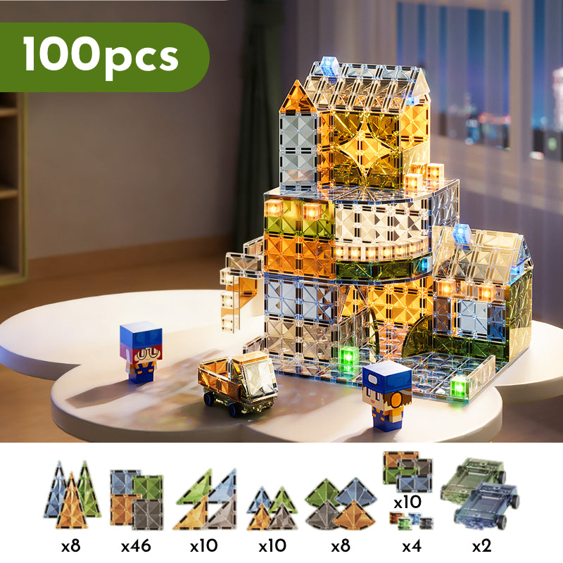 Diamond-Cut Magnetic Tiles