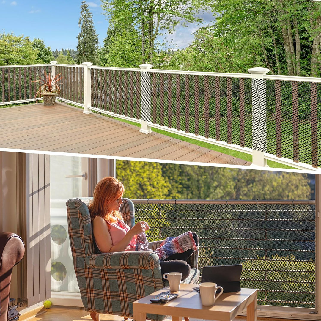 Cut-to-Fit Stair & Balcony Railing Safety Mesh