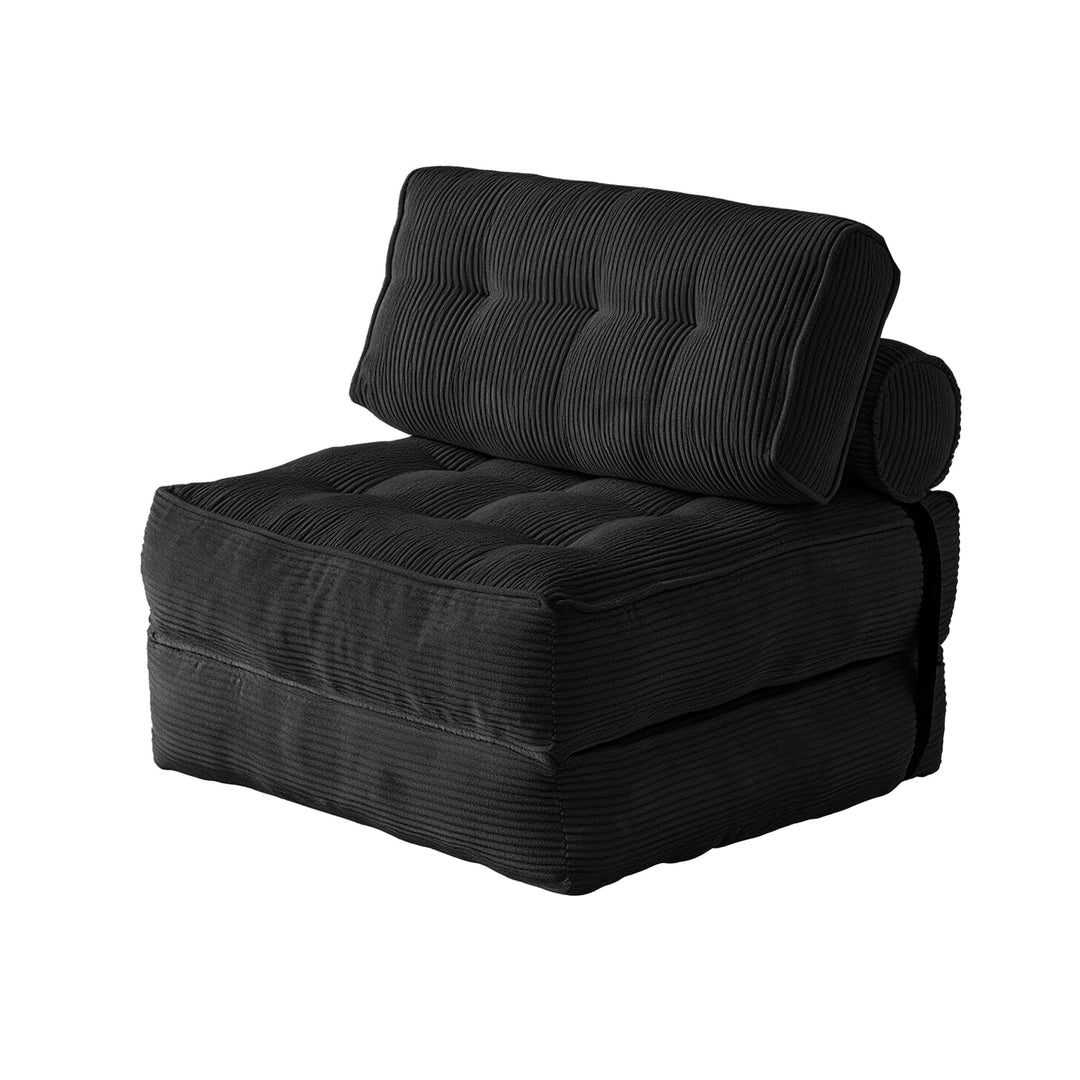 3-in-1 Convertible Corduroy Floor Sofa Bed