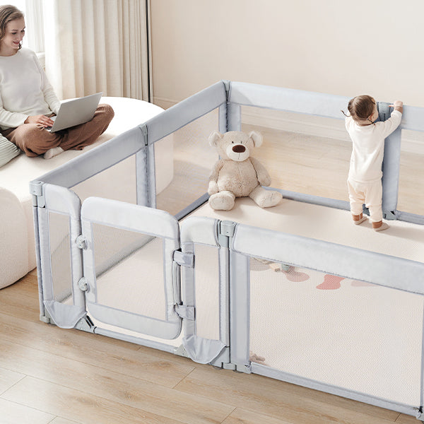Adult-Accessible Modular Baby Playpen