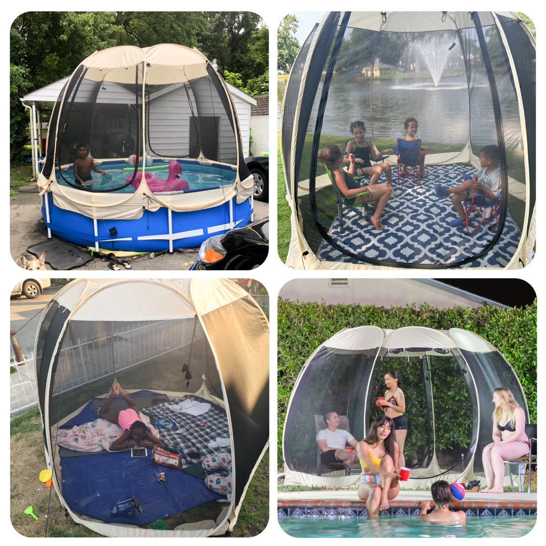 Pop-Up Mesh Pavilion