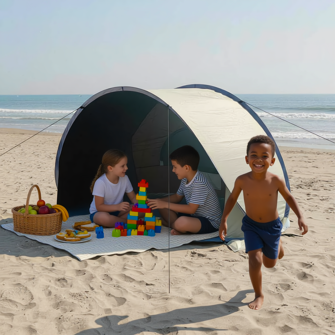 SilverGuard Family Pop-Up Beach Tent – HappyGira