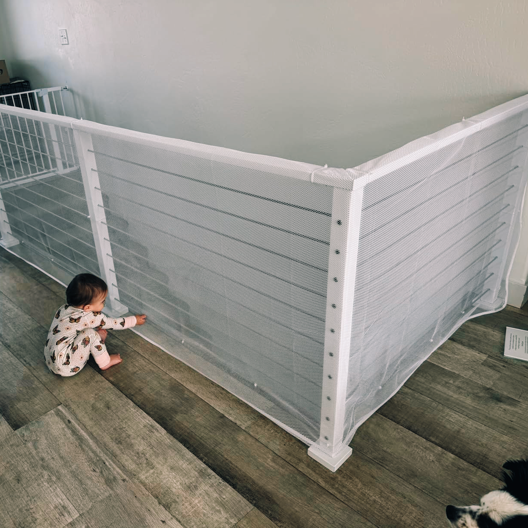 Cut-to-Fit Stair & Balcony Railing Safety Mesh