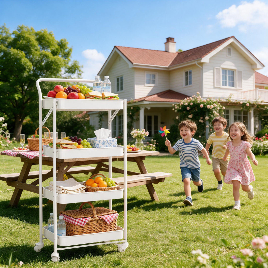 Foldable Rolling Storage Cart