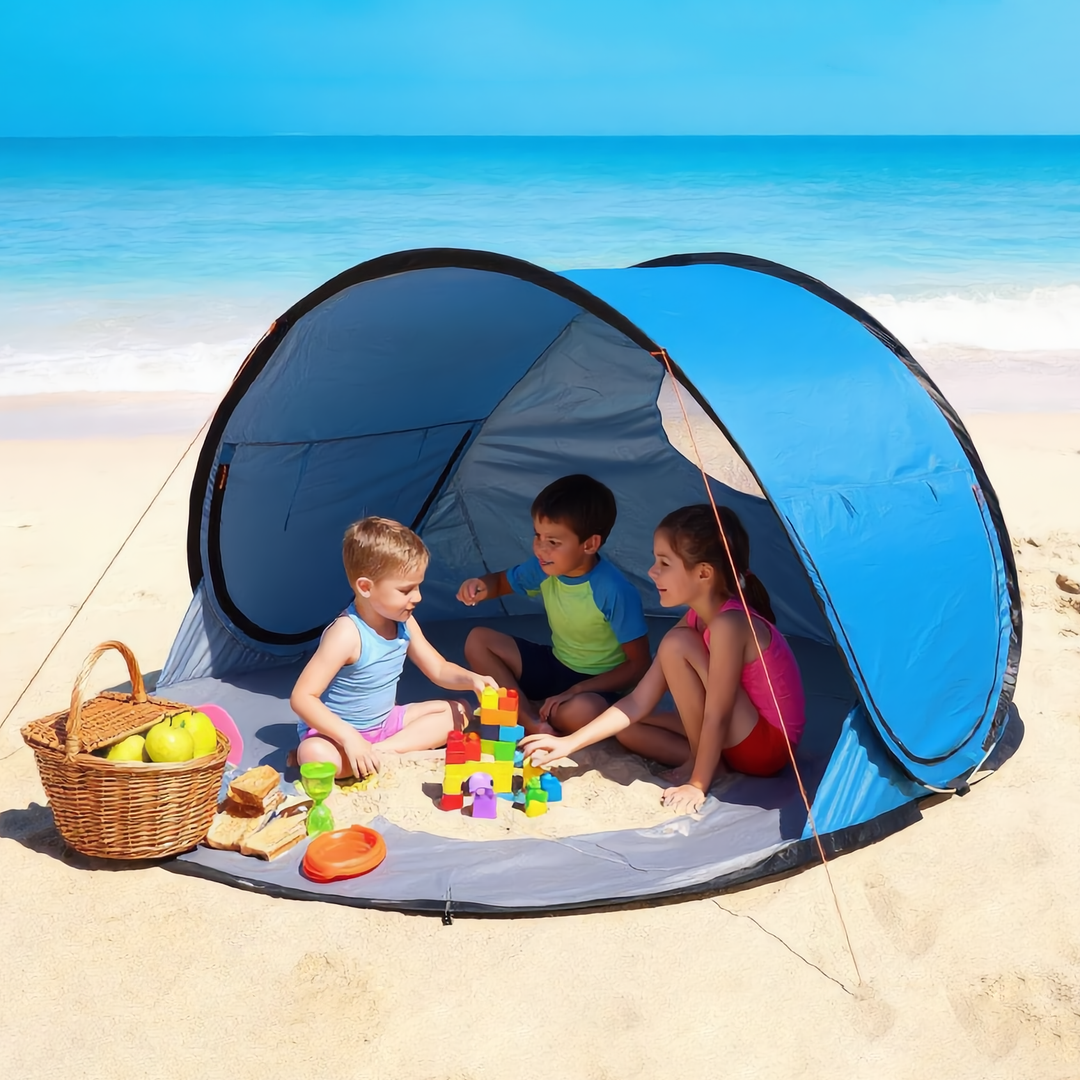 SilverGuard Family Pop-Up Beach Tent