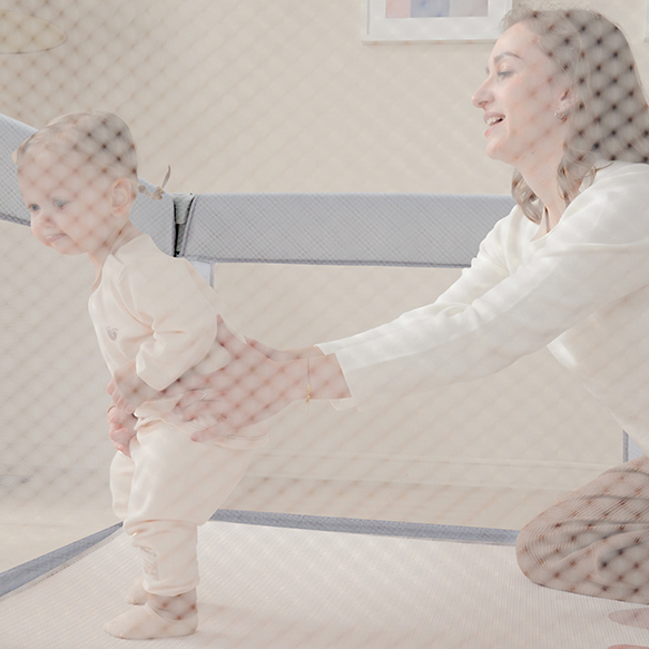 Adult-Accessible Modular Baby Playpen