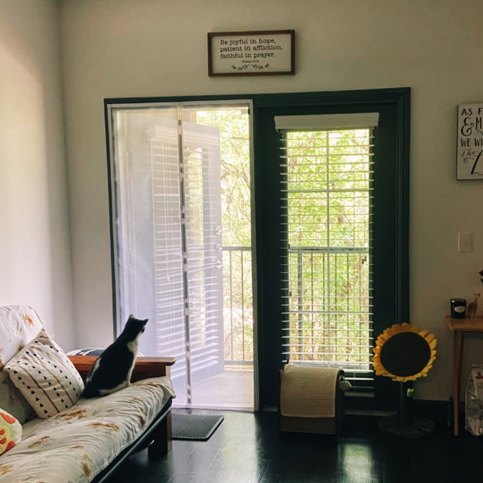 Stay‑Flat Magnetic Mesh Door