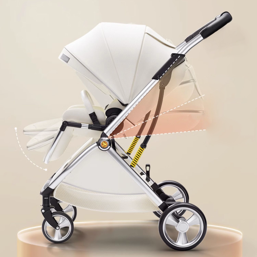 single baby stroller AeroNest Baby Stroller Rose Quartz / Standard Seats & Carrier Seats