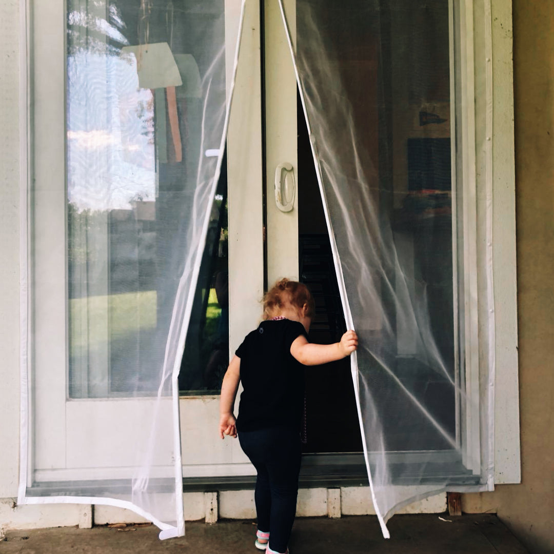 Stay‑Flat Magnetic Mesh Door