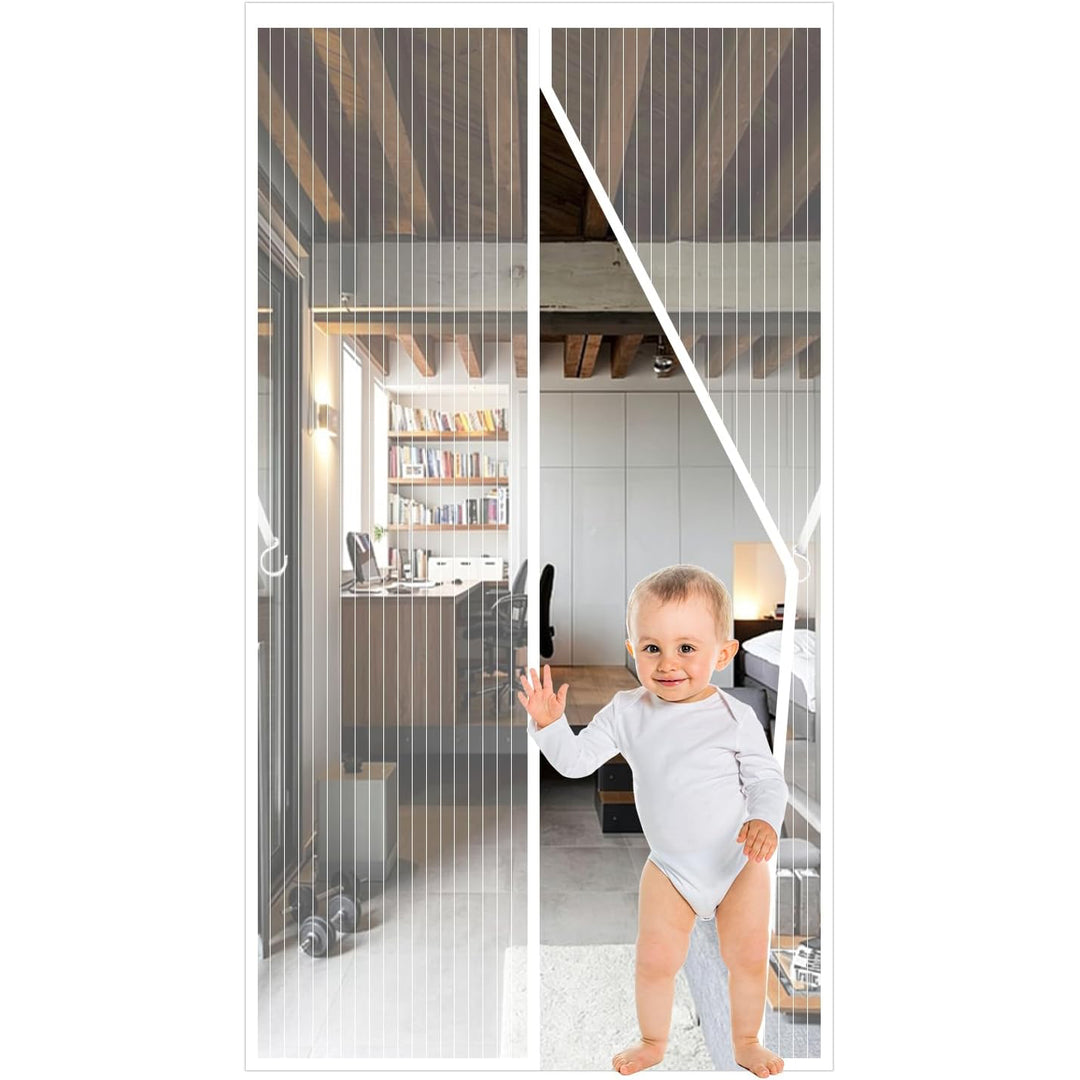 Stay‑Flat Magnetic Mesh Door