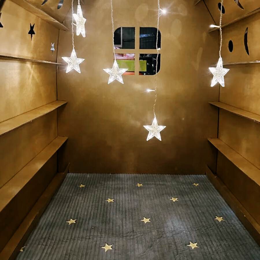 DIY Cardboard Playhouse