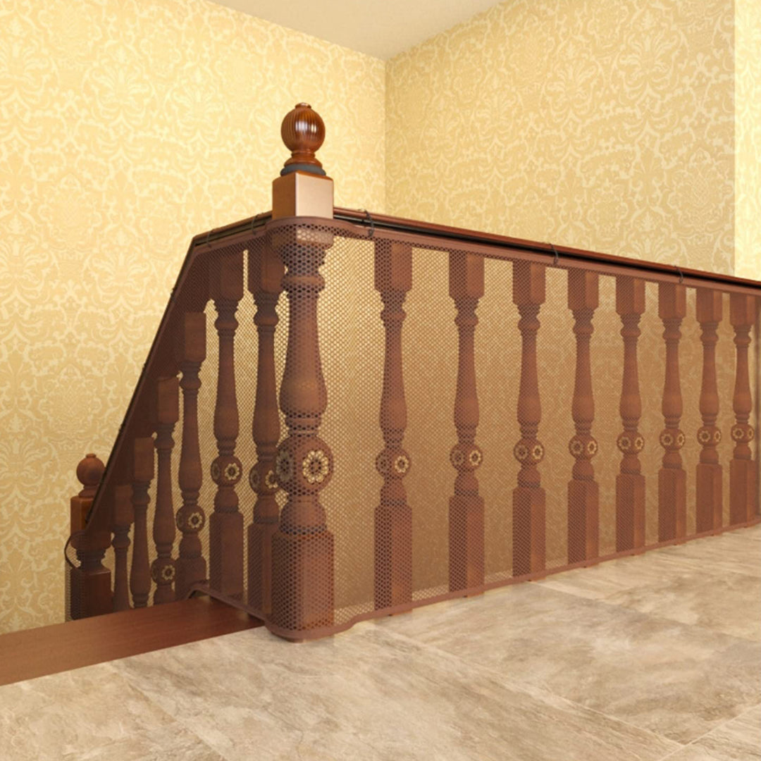 Cut-to-Fit Stair & Balcony Railing Safety Mesh