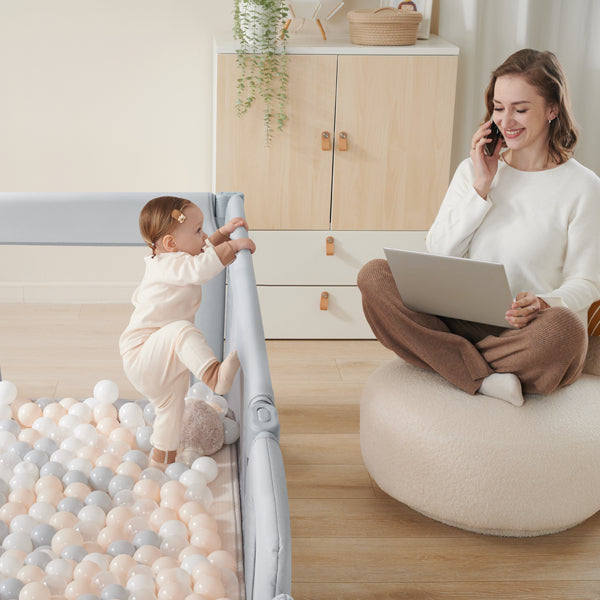 Adult-Accessible Modular Baby Playpen
