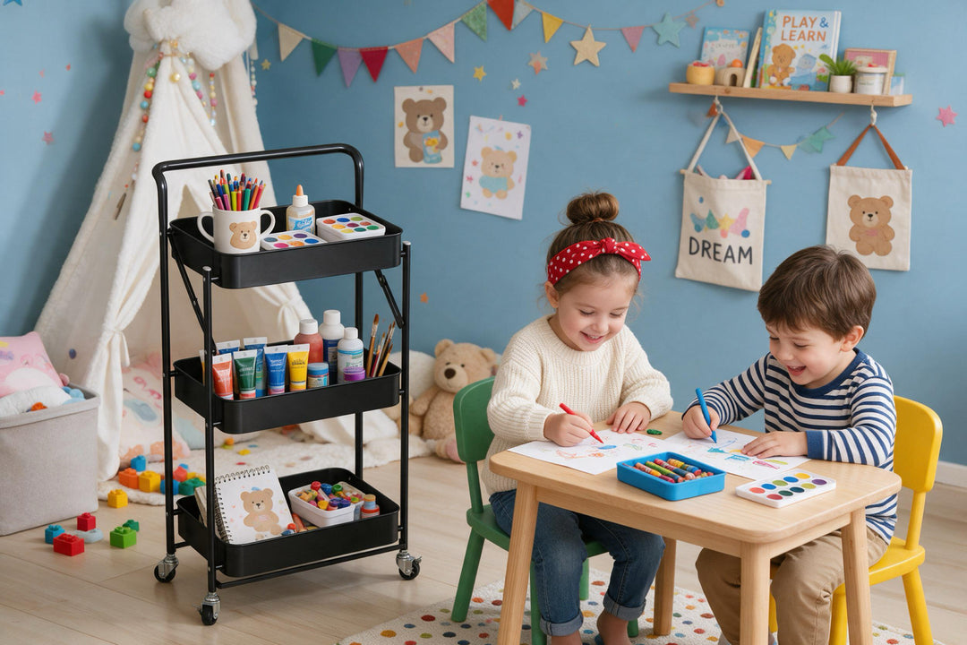 Foldable Rolling Storage Cart