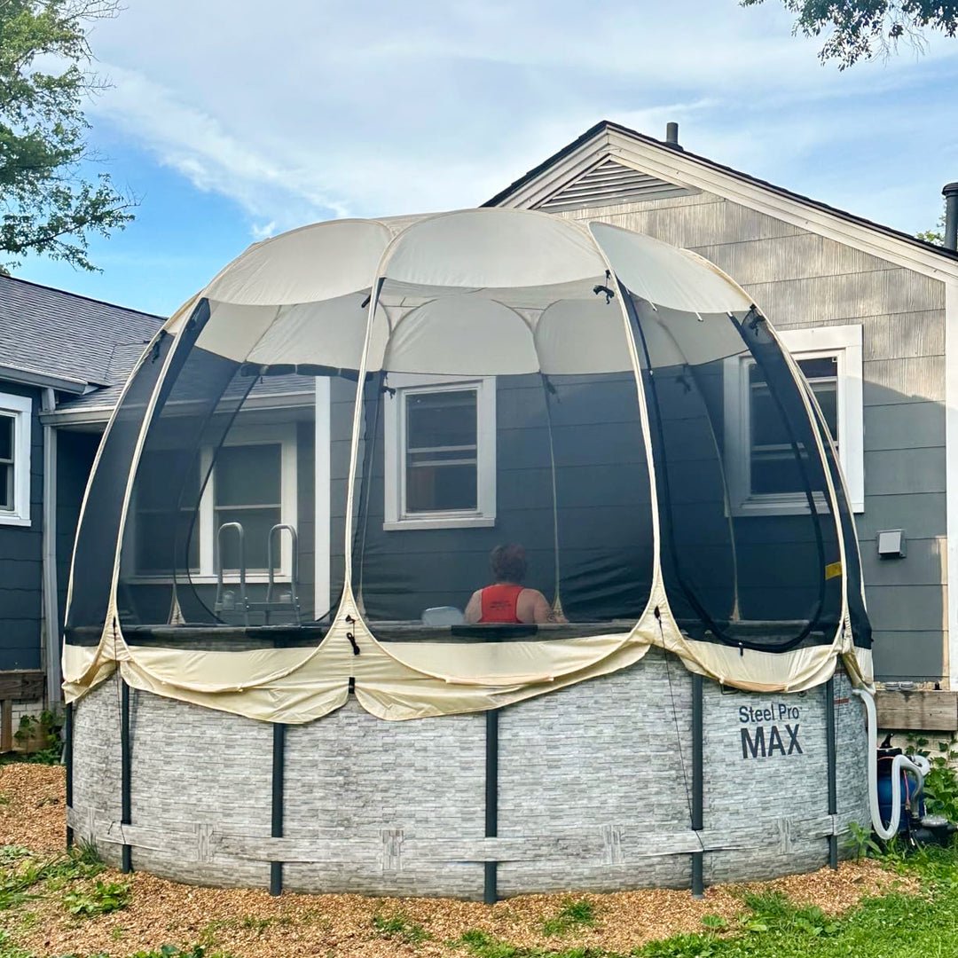 Pop-Up Mesh Pavilion