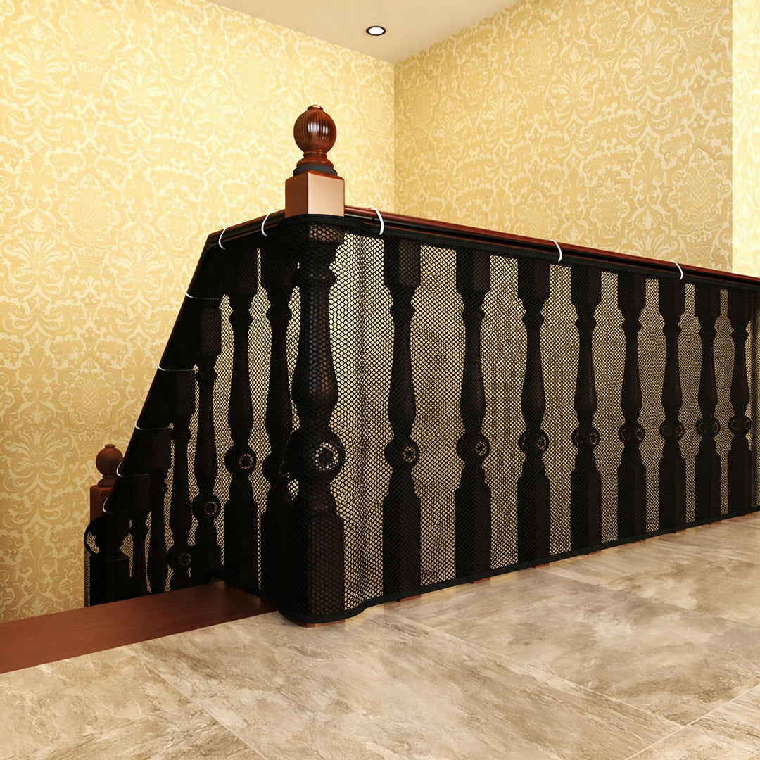 Cut-to-Fit Stair & Balcony Railing Safety Mesh