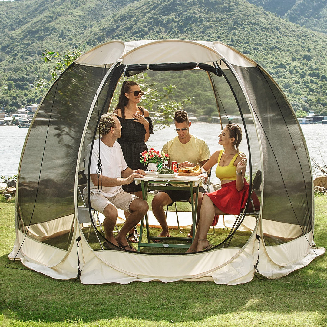 Pop-Up Mesh Pavilion