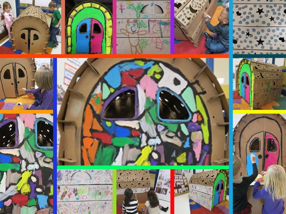 DIY Cardboard Playhouse