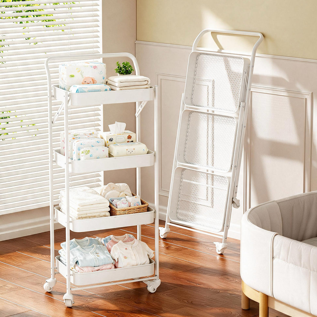 Foldable Rolling Storage Cart