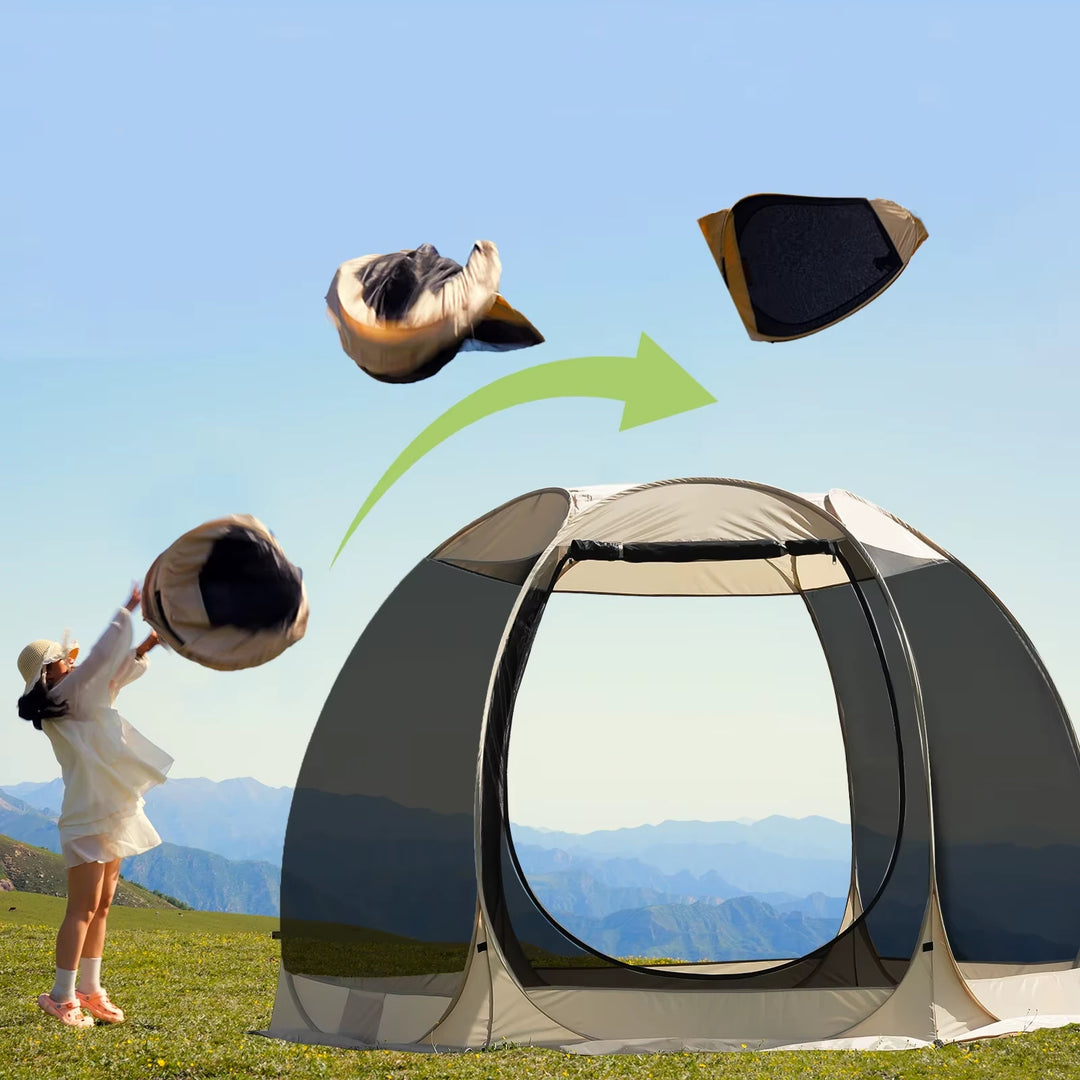 Pop-Up Mesh Pavilion