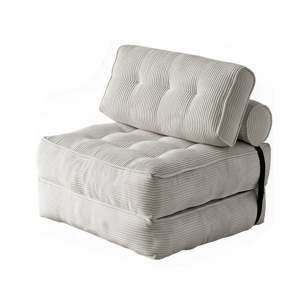 3-in-1 Convertible Corduroy Floor Sofa Bed