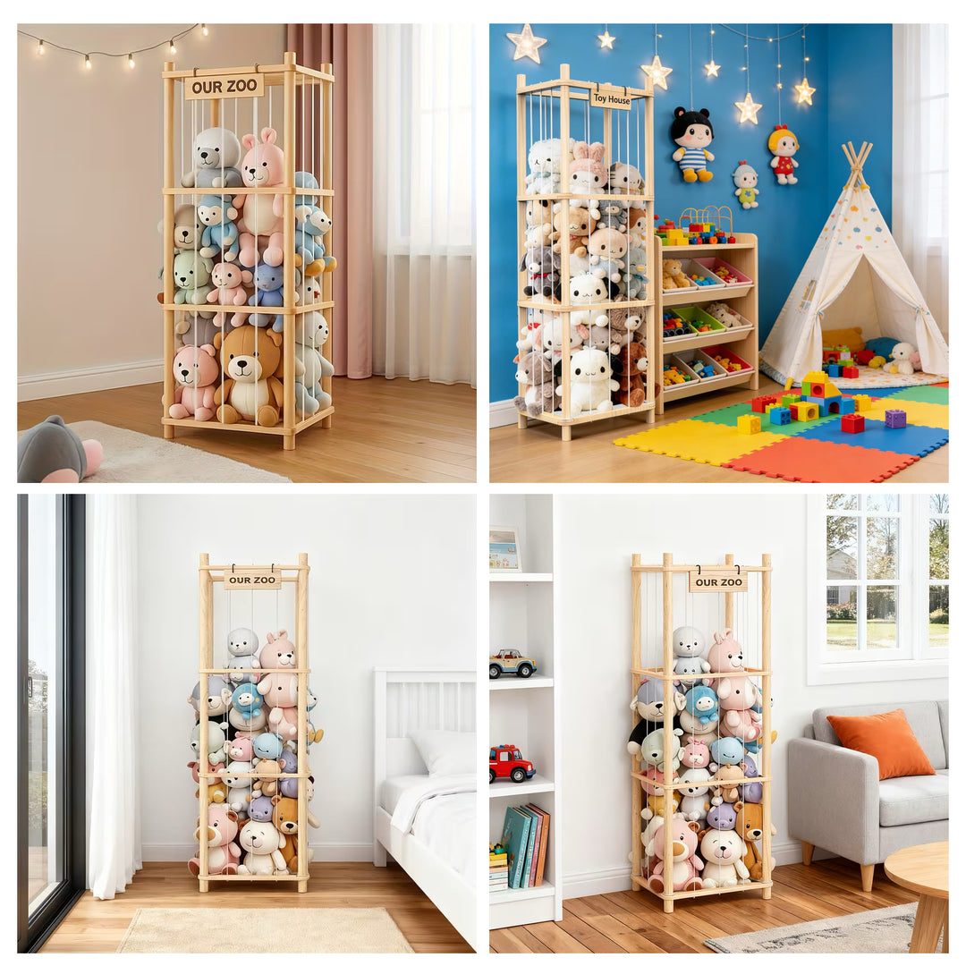 Kids Plush Storage Rack