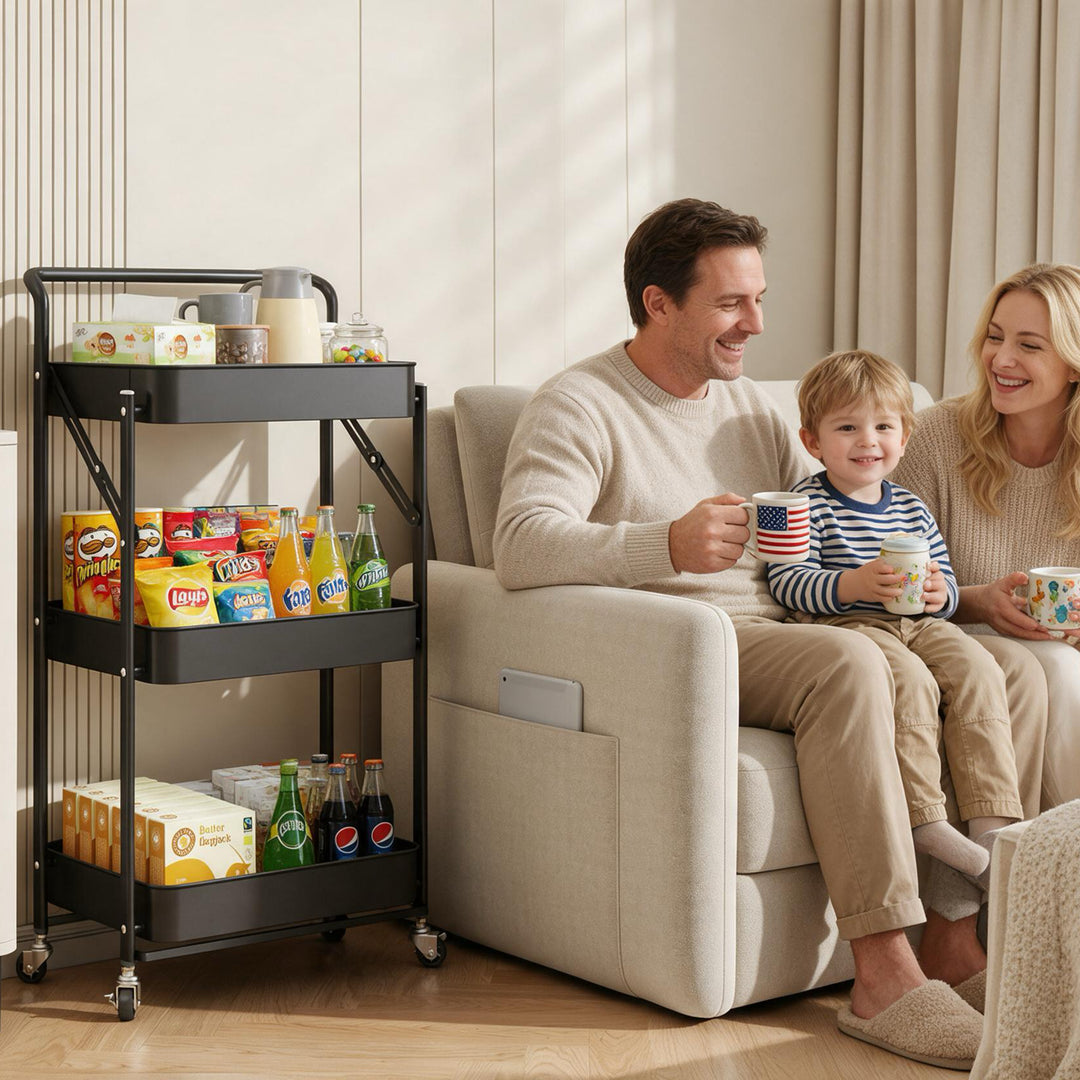 Foldable Rolling Storage Cart