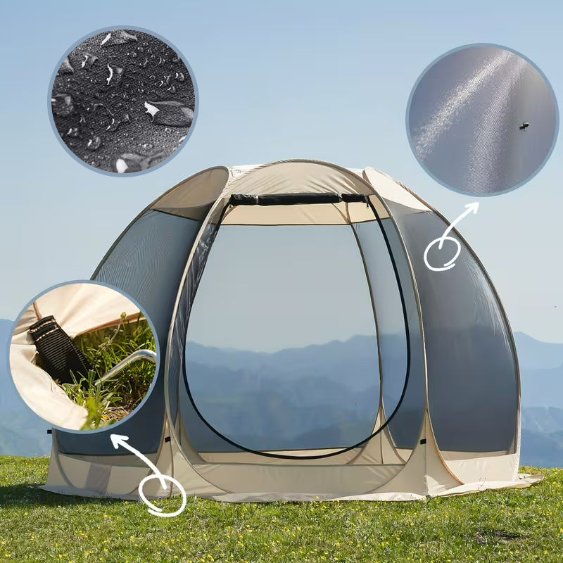 Pop-Up Mesh Pavilion