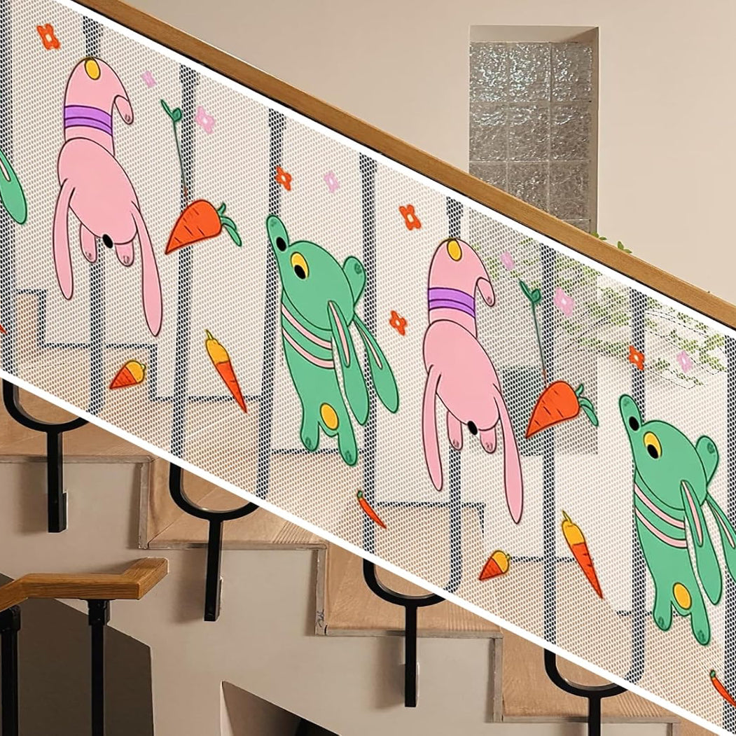 Cut-to-Fit Stair & Balcony Railing Safety Mesh