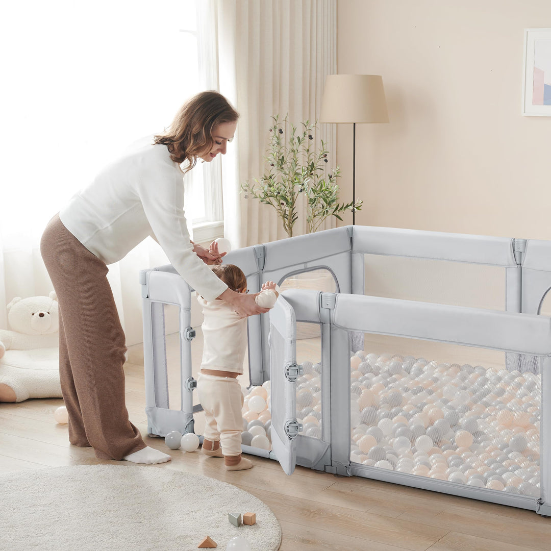 Adult-Accessible Modular Baby Playpen