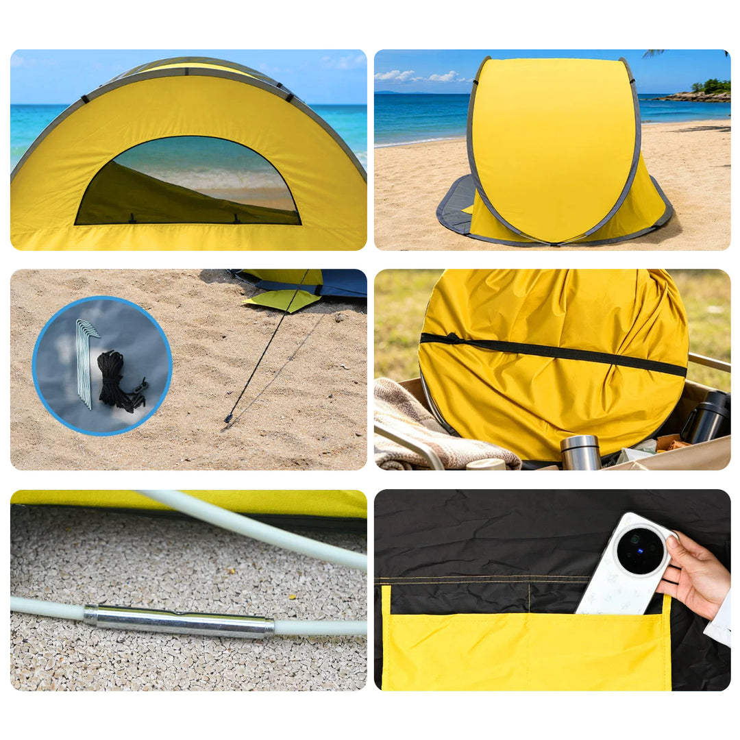 SilverGuard Family Pop-Up Beach Tent
