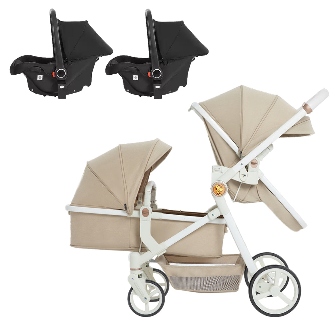 Portable Tandem Stroller & Carrier Seats