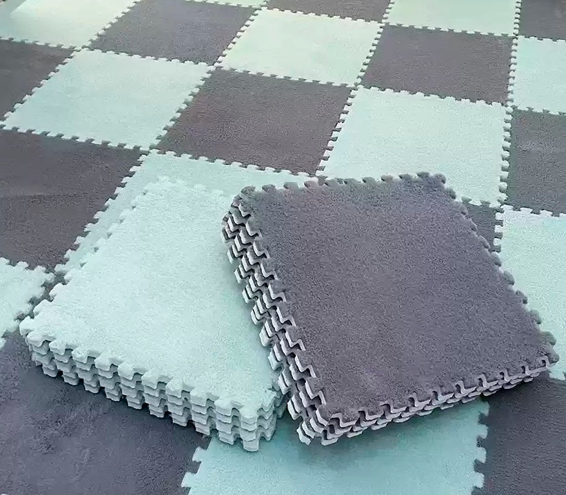 Fluffy Interlocking Floor Mats