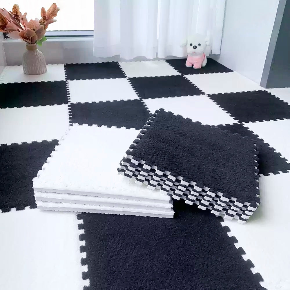 Fluffy Interlocking Floor Mats