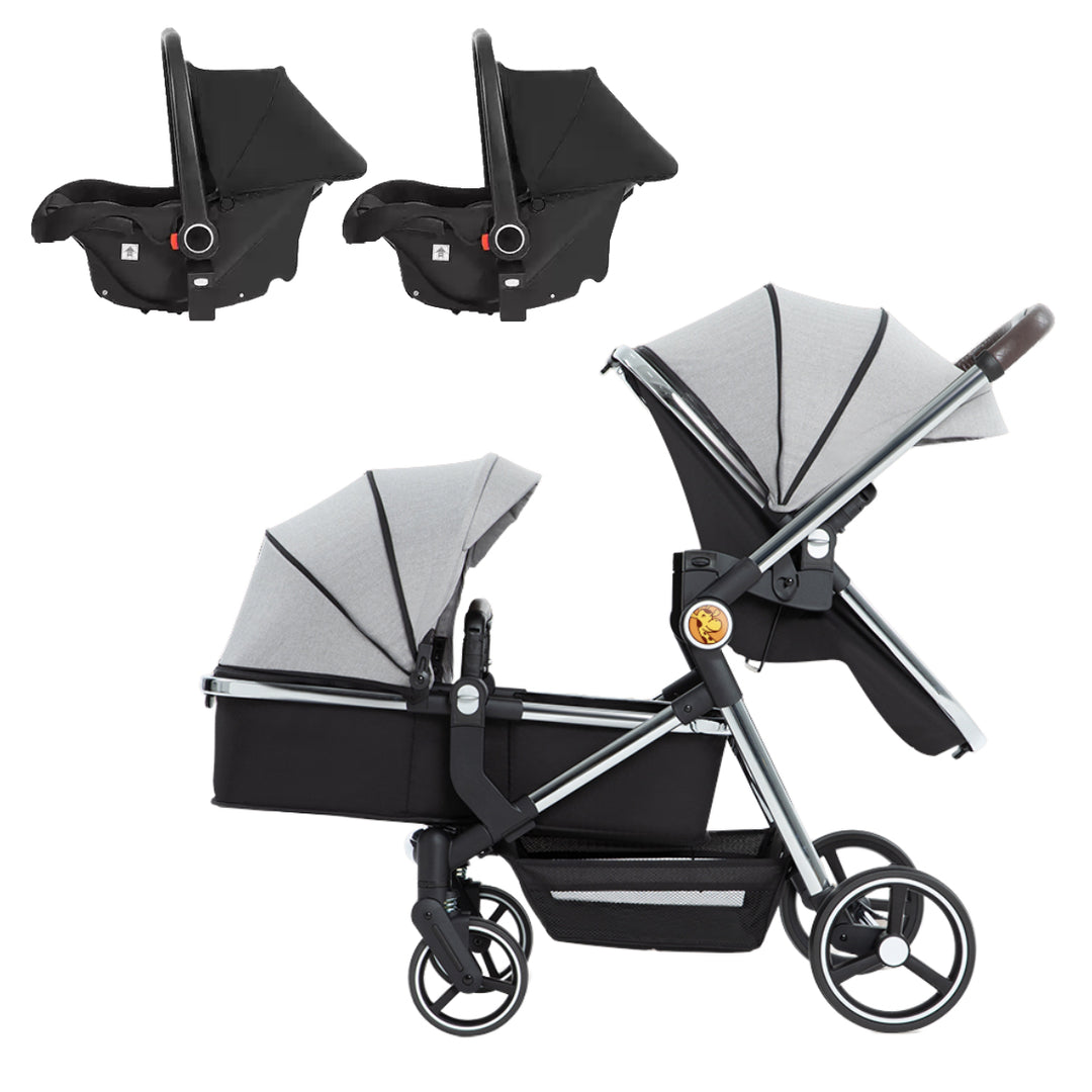 Portable Tandem Stroller & Carrier Seats