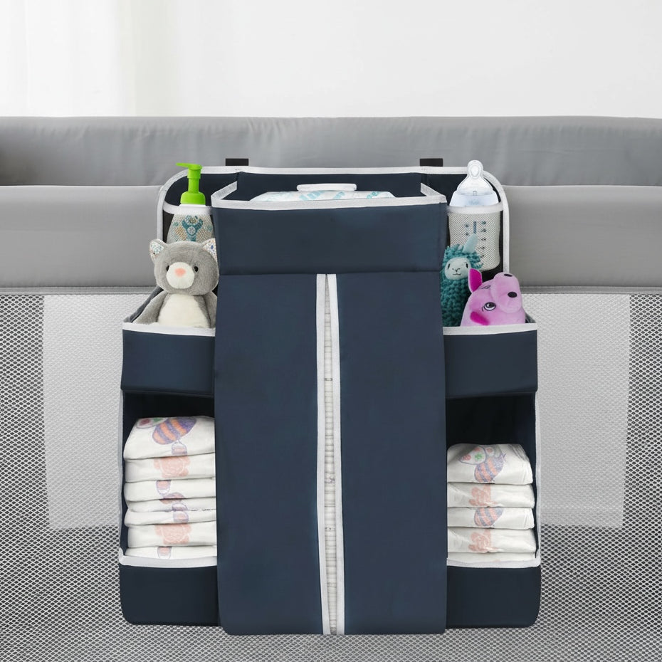 Crib & Playpen Strap Organizer