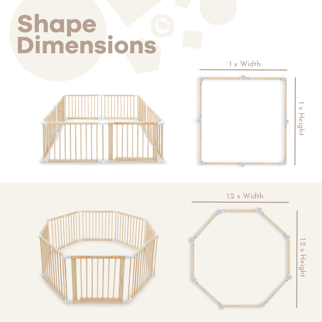 Natural Timber Baby Playpen