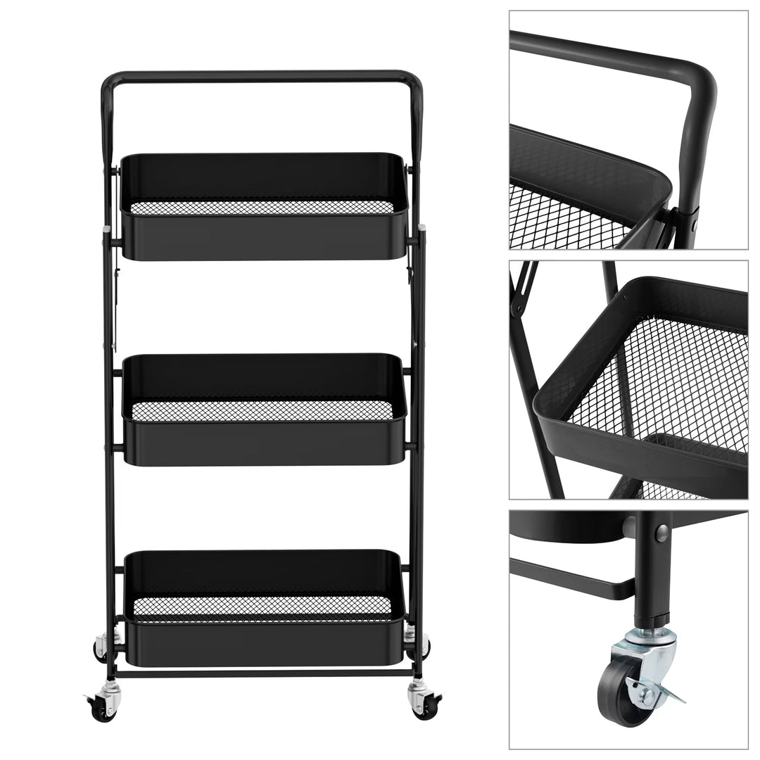 Foldable Rolling Storage Cart