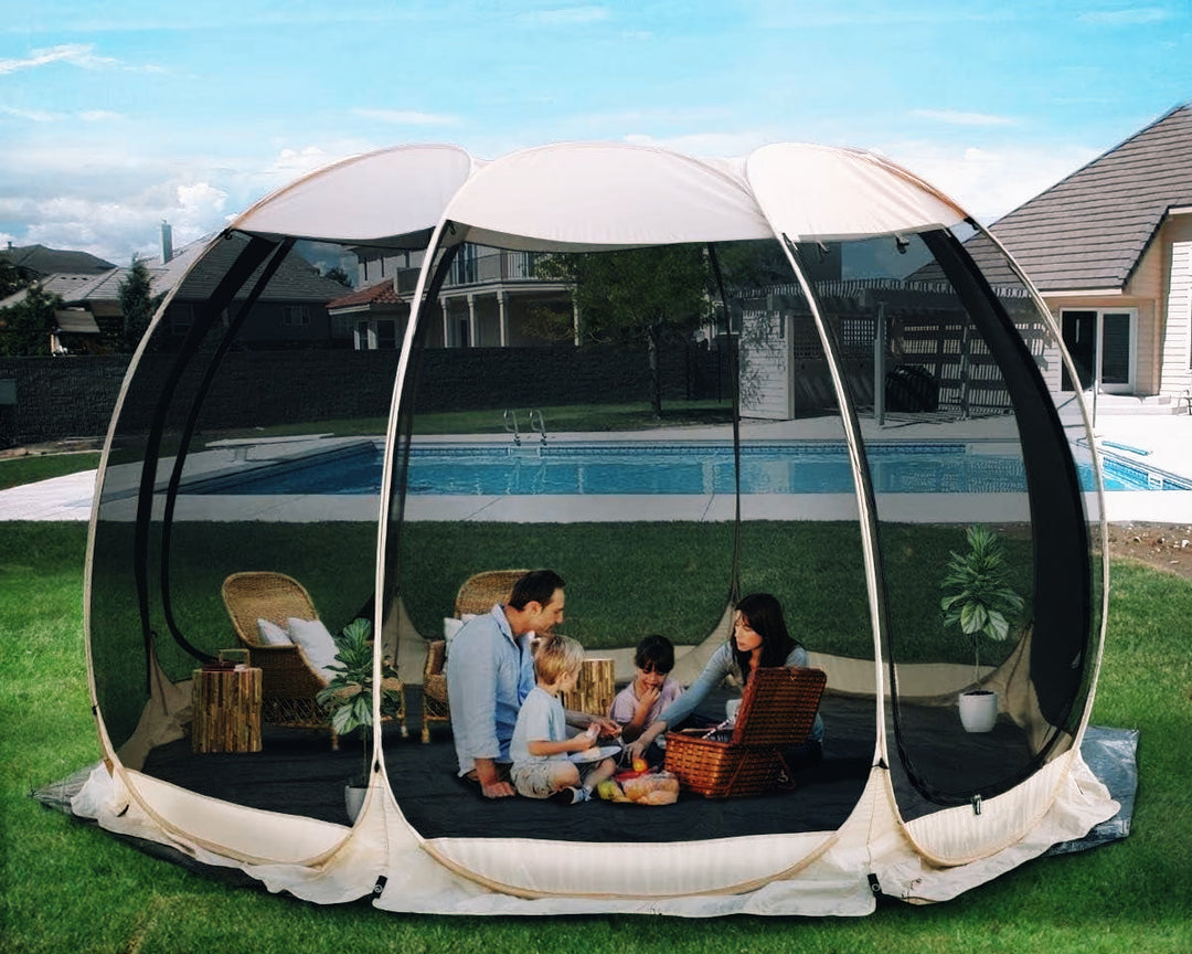 Pop-Up Mesh Pavilion