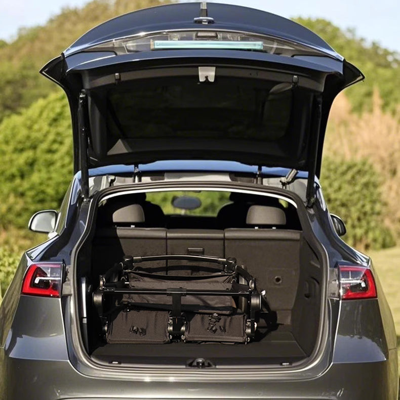 High-View Side-by-Side Stroller for Twins