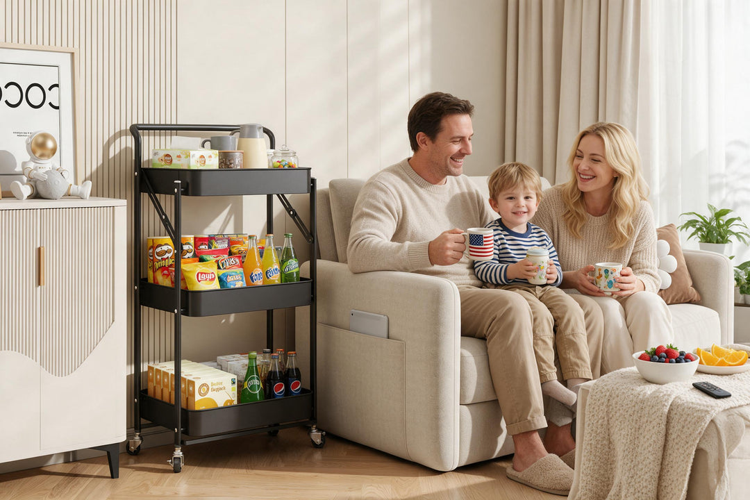 Foldable Rolling Storage Cart