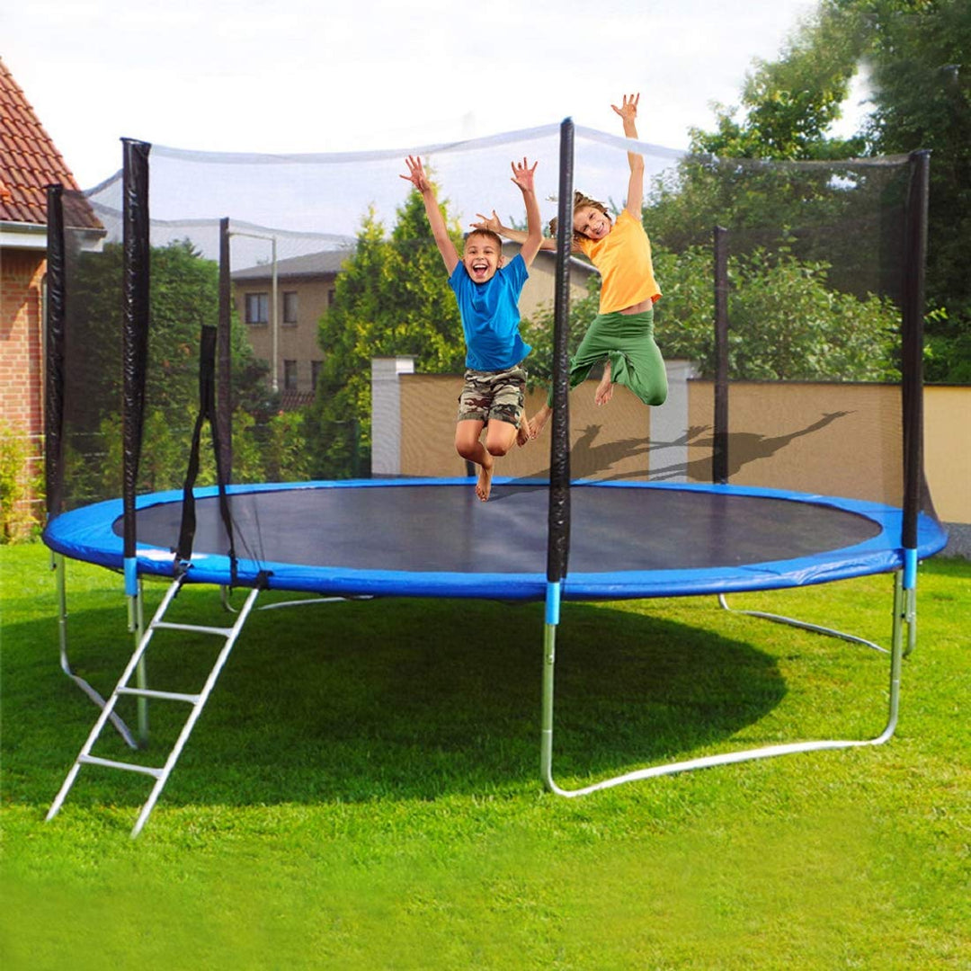 Outdoor Trampoline with Safety Enclosure