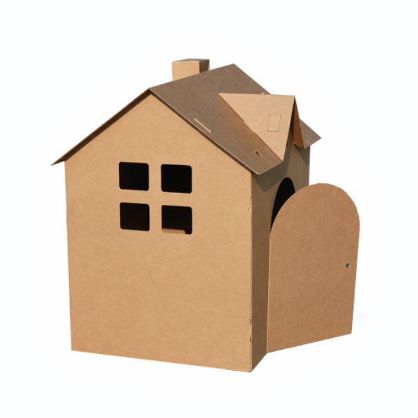 DIY Cardboard Playhouse