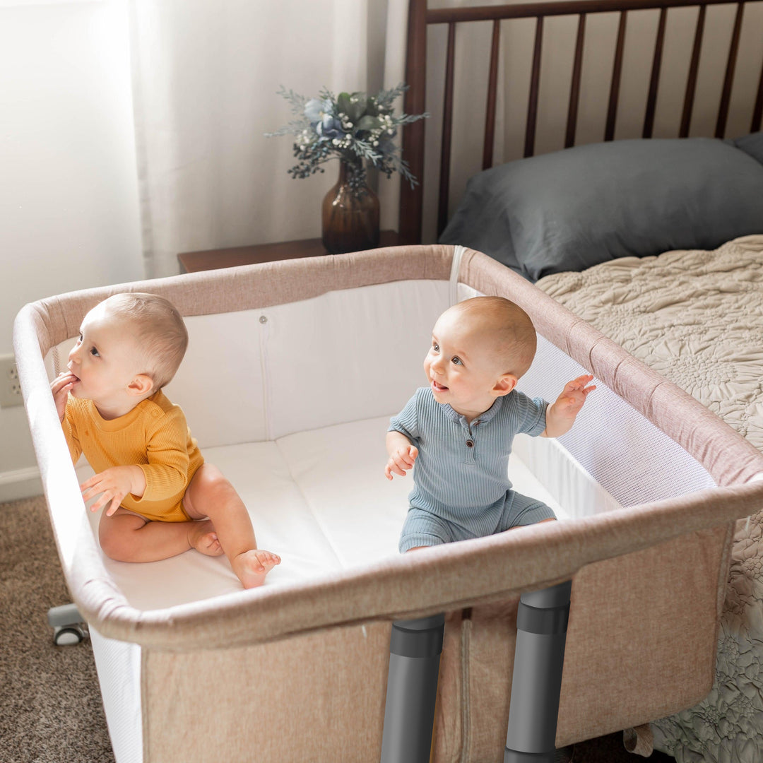 baby trend twin bassinet Bedside Bassinet for Twins – HappyGira