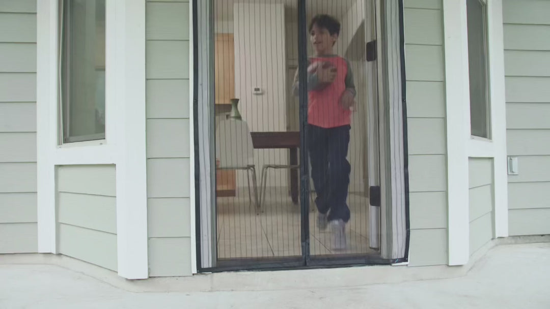 Stay‑Flat Magnetic Mesh Door