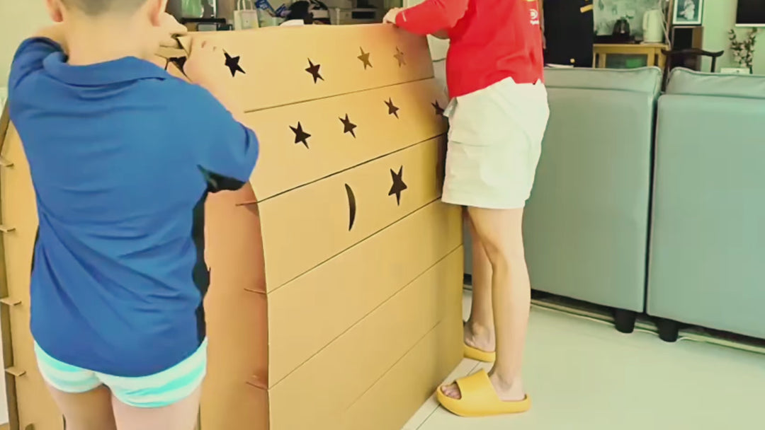 DIY Cardboard Playhouse