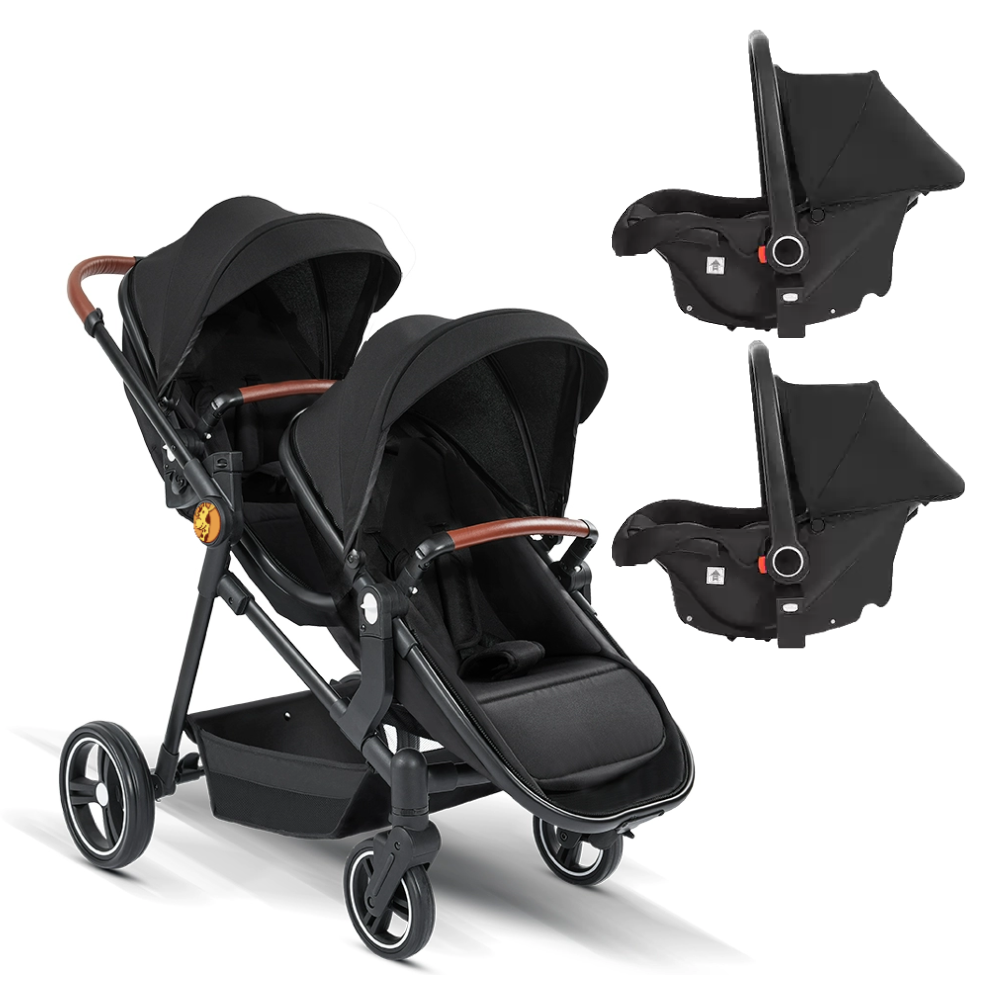 Portable Tandem Stroller & Carrier Seats